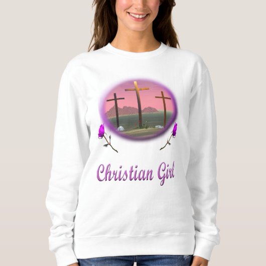 Christliches Mädchen Sweatshirt (Vorderseite)