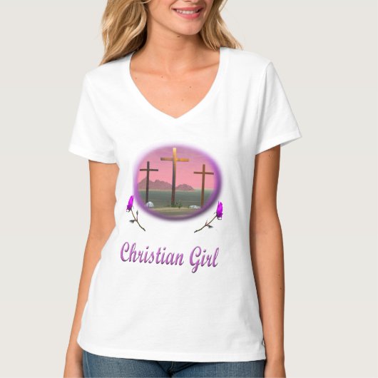 Christliches Mädchen T-Shirt (Vorderseite)