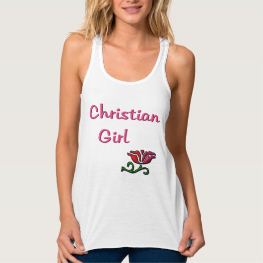 Christliches Mädchen Tank Top (Vorderseite)