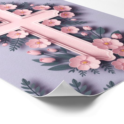 Christliches Matte-Poster Poster (Ecke)