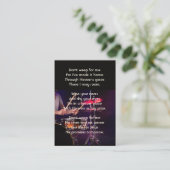 Christliches Memorial Foto Drummer Band Visitenkarte (Stehend Vorderseite)