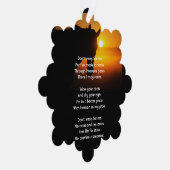 Christliches Memorial Foto Gebet Pferd Western Ornament Karte (Rechts)