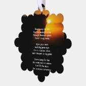 Christliches Memorial Foto Gebet Pferd Western Ornament Karte (Linke Ecke)