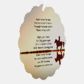 Christliches Memorial Foto Gebet Pferderücken Ornament Karte (Rechts)