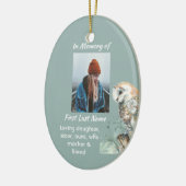 Christliches Memorial Keepake Barn Owl Bird Keramik Ornament (Links)