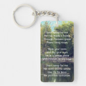 Christliches Memorial Keepake Lake Pond Park Ducks Schlüsselanhänger (Vorderseite)