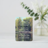 Christliches Memorial Keepake Lake Pond Park Ducks Visitenkarte (Stehend Vorderseite)