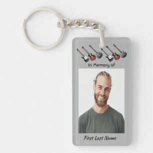 Christliches Memorial Keepake Musician Gitarre Schlüsselanhänger