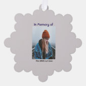 Christliches Memorial Lone Wolf Howling Tier Ornament Karte (Vorderseite)