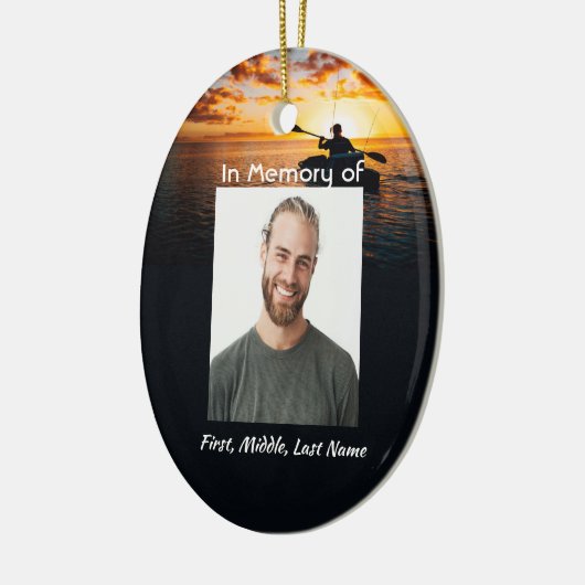 Christliches Memorial Pocket Card Kajak Sport Keramik Ornament (Links)