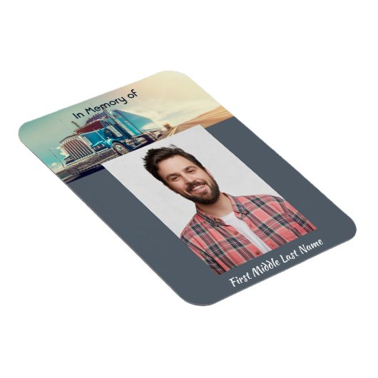 Christliches Memorial Sattelschlepper Magnet (Rechte Seite)