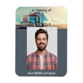 Christliches Memorial Sattelschlepper Magnet (Vertikal)