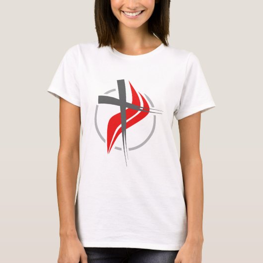 Christliches/Methodistenkreuz T-Shirt (Vorderseite)