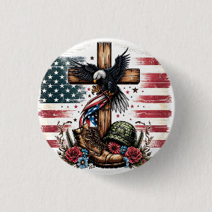 Christliches Militär Button