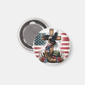 Christliches Militär Magnet (Vorderseite/Rückseite)