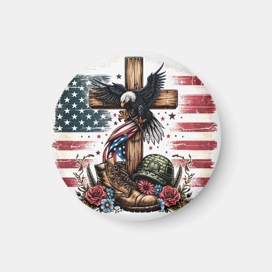 Christliches Militär Magnet (Vorne)