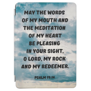 Christliches Mindfulness Psalm 19:14 Bibelverse iPad Air Hülle