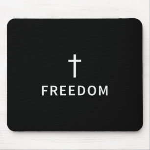 Christliches Minimales Kreuz Freiheit Religiös Mod Mousepad
