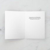 Christliches Mitgefühl Schwarz-Weiße Rosen Schrift Karte (Innenseite)