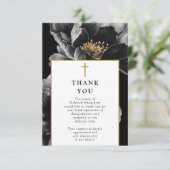 Christliches modernes Foto zur Beerdigung des Lebe Dankeskarte (Stehend Vorderseite)