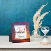 Christliches Monogramm wie für mich und mein Haus Fotoplatte (InSitu)