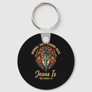 Christliches Mosaik Normal kommt nicht zurück Jesu Schlüsselanhänger