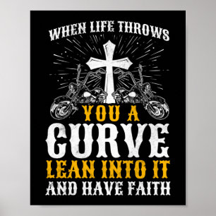 Christliches Motorrad-Biker-Leben wirft dir eine K Poster