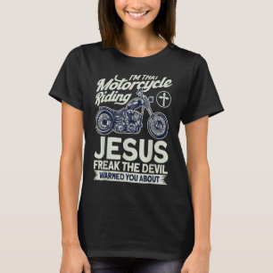 Christliches Motorrad-Motorrad-Reiten Jesus T-Shirt