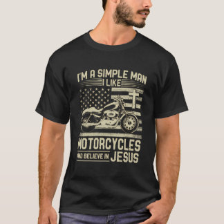 Christliches Motorrad und Jesus Faith Christlich B T-Shirt