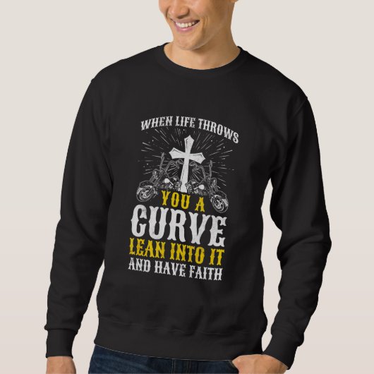 Christliches Motorradleben Sweatshirt (Vorderseite)