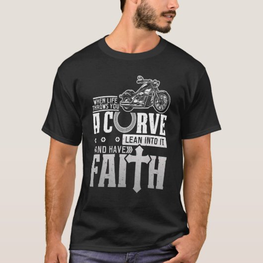 Christliches Motorradleben T-Shirt (Vorderseite)