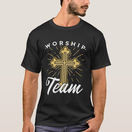Christliches Musikgeschenk für ein Worship-Team T-Shirt (Vorderseite)