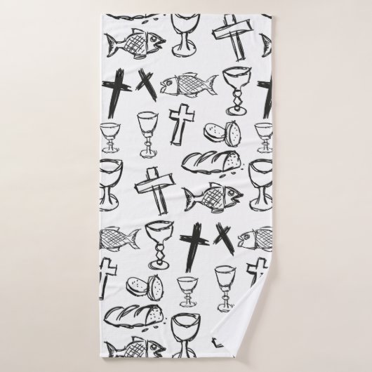 Christliches Muster Badehandtuch (Badehandtuch)