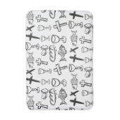 Christliches Muster Badematte (Vorderseite Vertikal)