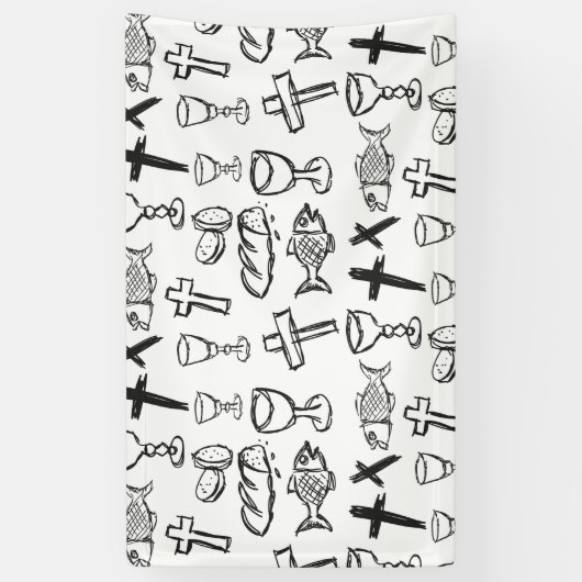 Christliches Muster Banner (Vertikal)