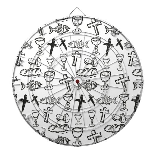 Christliches Muster Dartscheibe (vorne)
