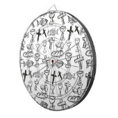 Christliches Muster Dartscheibe (Vorderseite rechts)