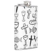 Christliches Muster Flachmann (Rechts)