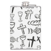 Christliches Muster Flachmann (Rückseite)