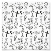 Christliches Muster Fotodruck (Vorne)