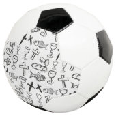 Christliches Muster Fußball (Dreiviertel)