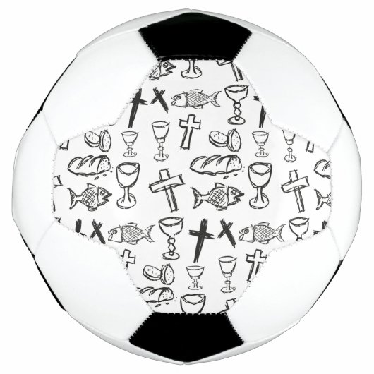 Christliches Muster Fußball (Vorderseite)