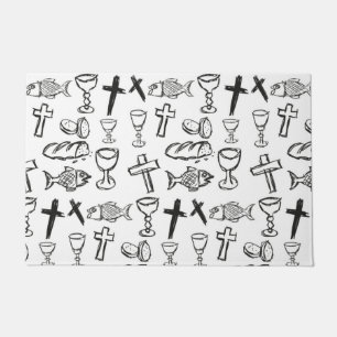 Christliches Muster Fußmatte