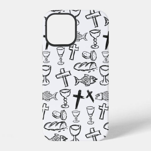 Christliches Muster iPhone Hülle (Rückseite)
