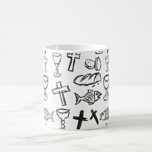Christliches Muster Kaffeetasse (Mittel)