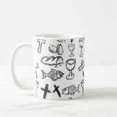 Christliches Muster Kaffeetasse (Links)
