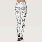 Christliches Muster Leggings (Rückseite)