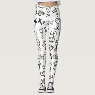 Christliches Muster Leggings