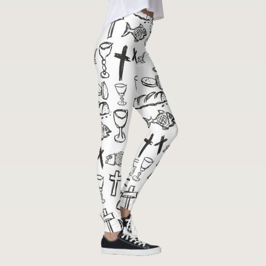 Christliches Muster Leggings (Rechts)