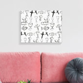 Christliches Muster Leinwanddruck (Insitu (Wohnzimmer))